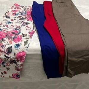 Capri colors blue, red, white and military green